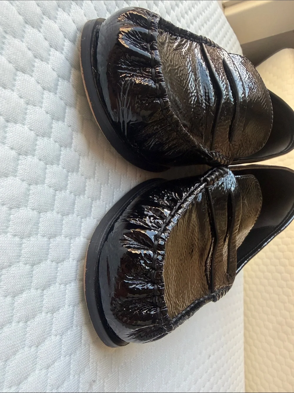 Carlson Crackled Patent Leather Loafer